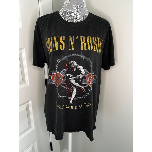 Guns N Roses T-Shirt Womens XX Large XXL Graphic Band Crew Neck Sweet Child Tee - Picture 1 of 6
